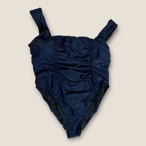 Navy blue one piece bathing suit size 22’ NWT - Picture 4 of 5